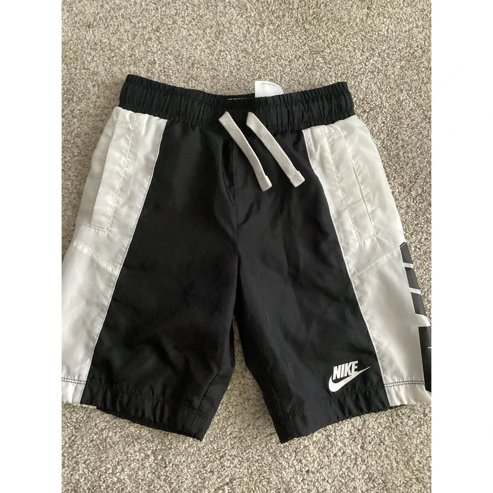 Nike Boys Swim Trunks Size XS Black/ White